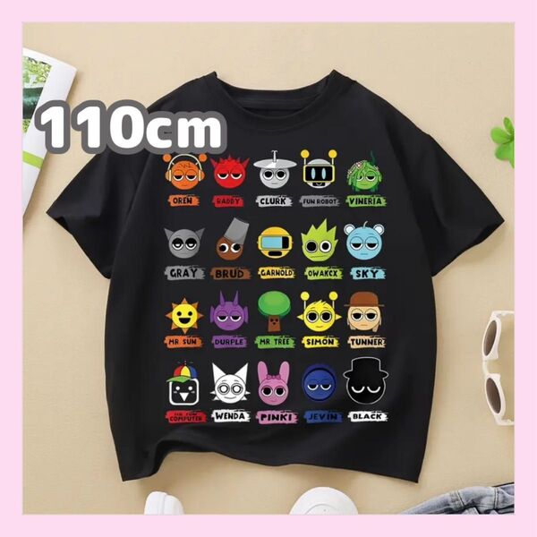 スプランキー 半袖Tシャツ 110cm ブラック 黒 オールスター