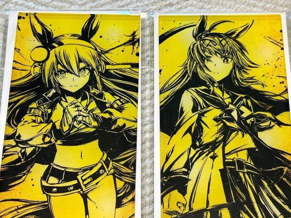 限定 ウマ娘シンデレラグレイ 墨絵 アクリルスタンド オグリキャップ タマモクロス 新品 セット