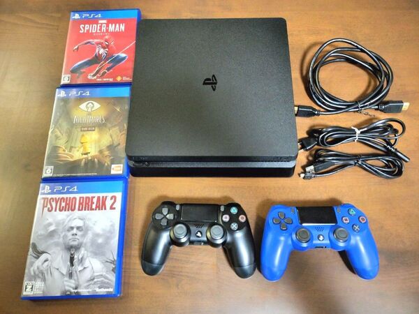 PS4 本体 CUH-2100A ブラック おまけソフト3本 PlayStation4 プレステ4