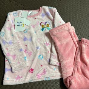 わんだふるプリキュア 女の子 冬用 モコモコ パジャマ 110cm 新品未使用 タグ付き