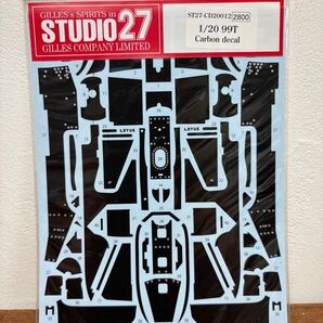 スタジオ27 1/20 ロータスホンダ99T カーボンデカール 未開封品