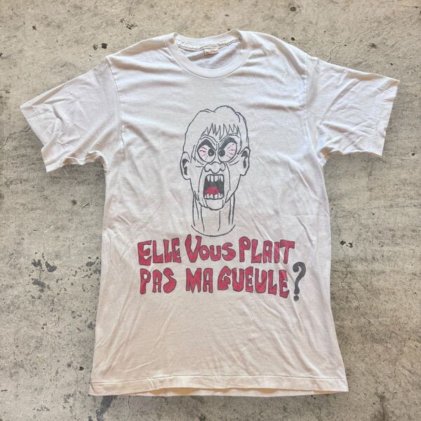 EURO vintage 80’s French パンク アートTシャツ 90s プリントTシャツ 半袖Tシャツ グーニーズ