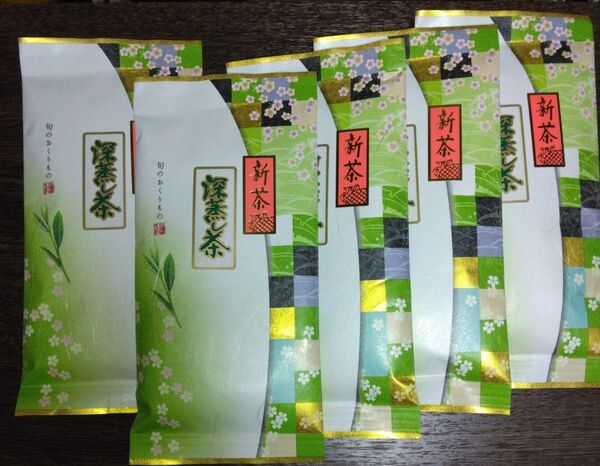 2025年産 令和7年産 準無農薬 新茶 一番茶 深むし茶 100gを5本 深蒸し茶 お茶 緑茶 静岡茶 煎茶 今年の新茶