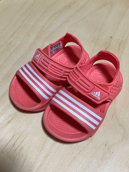 アディダス ベビー サンダル 12cm オレンジ adidas 川遊び 海 夏 子供 キッズ 男の子 女の子 靴 シューズ