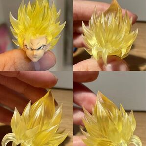 S.H.Figuarts用 孫悟空スパーサイヤ人2 ヘッドパーツ クリア