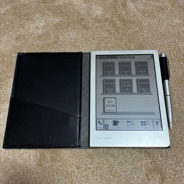 極美品 SHARP 電子ノート スケジュール管理 WG-S30 ケース付き