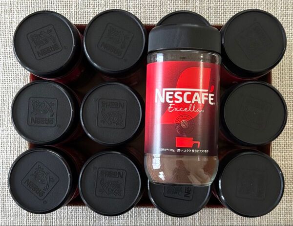 ネスレ日本 ネスカフェ エクセラ インスタントコーヒー 瓶 170g × 12本 レギュラーソリュブルコーヒー まとめ売り