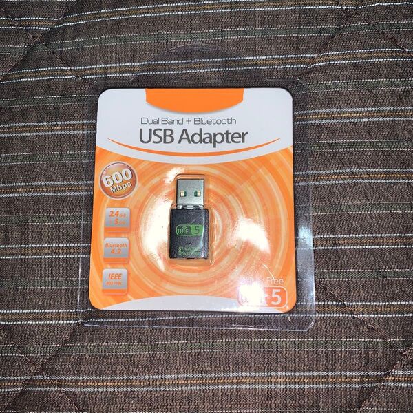 新品 USB WiFi Bluetoothアダプター 無線LAN子機 600Mbps デュアルバンド 2.4/5GHz