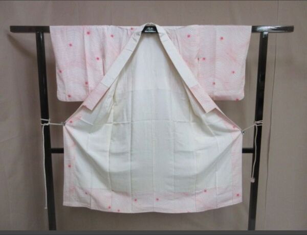正絹 長襦袢 身丈125cm 裄63cm 絞り柄