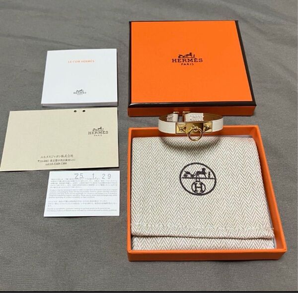 エルメス HERMES リヴァルミニ レザーブレスレット ナタ