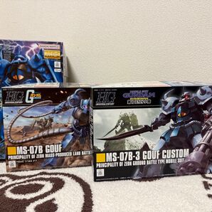 ガンプラ グフ 3体セット(MG グフ Ver.2.0、HGUC グフカスタム、HGUC グフ)新品未開封