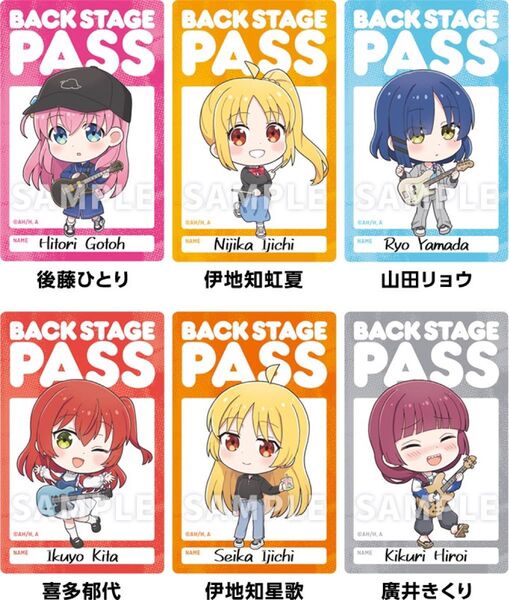 ぼっち・ざ・ろっく! ローソン限定 オリジナルステッカー 6種 未使用品 後藤ひとり 伊地知虹夏 山田リョウ 喜多郁代 廣井きくり
