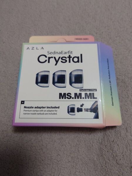 AZLA SednaEarfit Crystal イヤーピース MS/M/MLサイズ 各1ペア