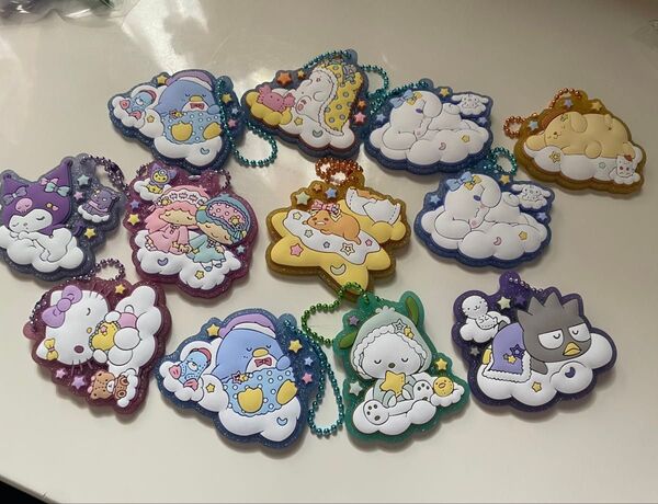 サンリオキャラクターズ ぷっくりラバマスグミ6 クロミ キティ ポチャッコ キキララ シナモン バツ丸 ぐでたま