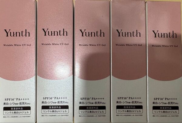 限定5本セット Yunth ユンス リンクル美白UVジェル SPF50+ PA++++ 30g 化粧下地/日焼け止め/トーンアップ