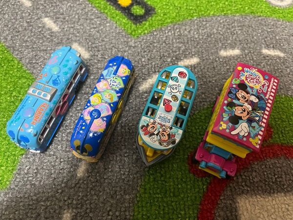 【傷有】ディズニーリゾートトミカ 4つまとめ