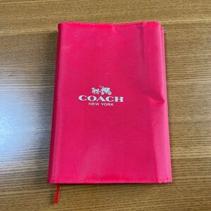 COACH ブックカバー レッド