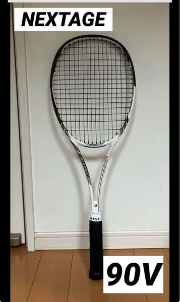 【YONEX】テニスラケット NEXTAGE 90V ホワイト ブラック 軟式