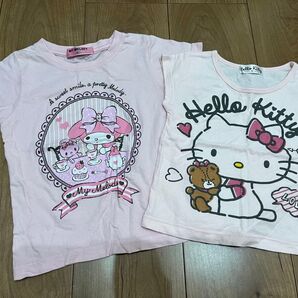 サンリオ マイメロディ ハローキティ Tシャツ 2枚セット 90
