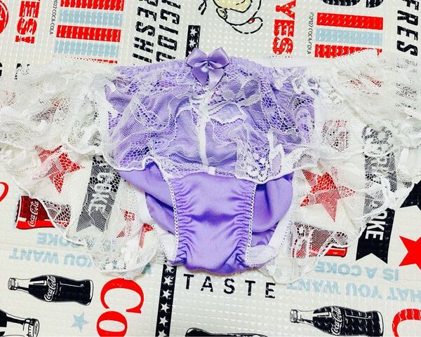 新品未使用 rienda suelta リエンダ セクシー ショーツ 下着 パンツ パンティ レース パープル 紫 sexy
