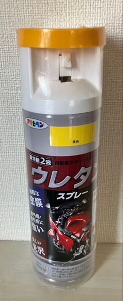 【新品未開封】 アサヒペン ウレタンスプレー 黄色