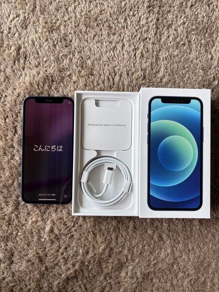 iPhone 12 mini 128GB ブルーUSB-C to Lightningケーブル付き
