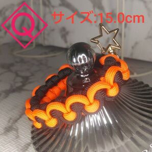 巨人 読売 ジャイアンツ 応援ブレスレット 星形チャーム付き 大人用 実寸手首15.0前後に対応 パラコードハンドメイド作品