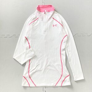 アンダーアーマー レディース 長袖 ハーフジップシャツ ハイネック ゴルフ L
