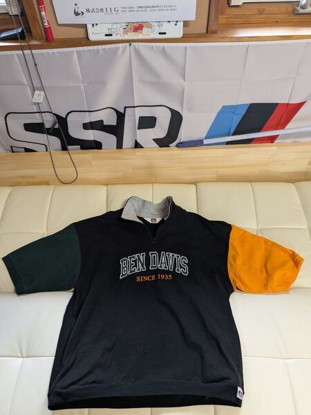 BEN DAVIS ハーフジップTシャツ メンズ XL