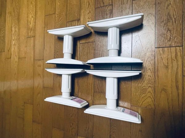 家具転倒防止突っ張り棒 ホワイト 4組 美品
