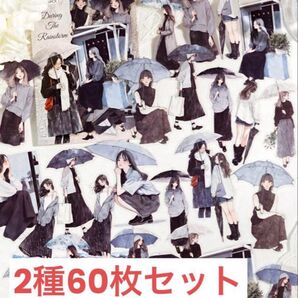 韓国風イラストステッカー 2種セット 60枚 おまとめ割 人物ステッカー