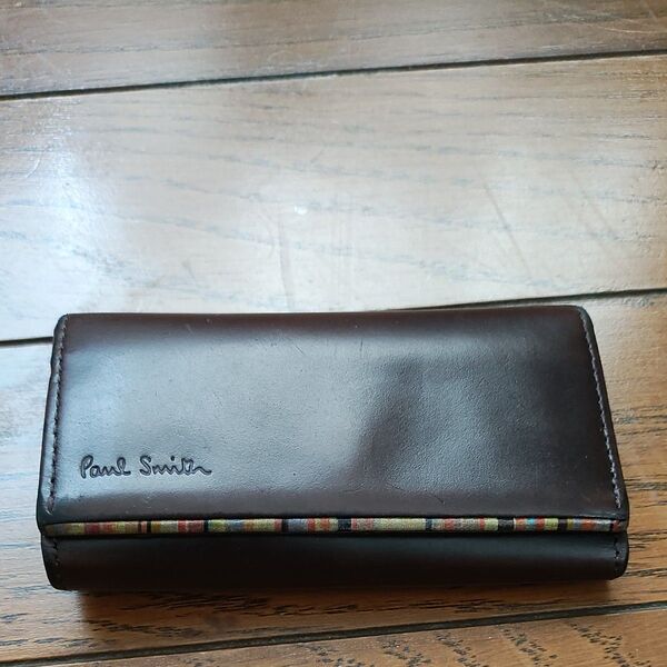 Paul Smith キーケース マルチストライプ ブラウン