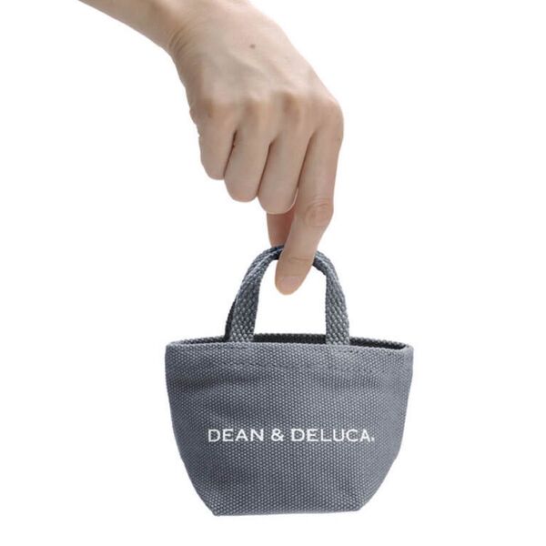 DEAN & DELUCA【ディーンアンドデルーカ】ミニトートバッグ チャコールグレー