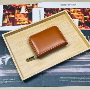 田中革具 コンパクト財布 財布 ファスナー レザーウォレット ハンドメイド 牛革 革財布 本革 レザー 革 メンズ