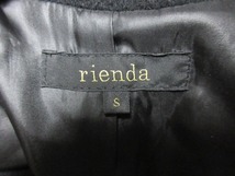 rienda リエンダ ブラックウールトレンチコート_画像5