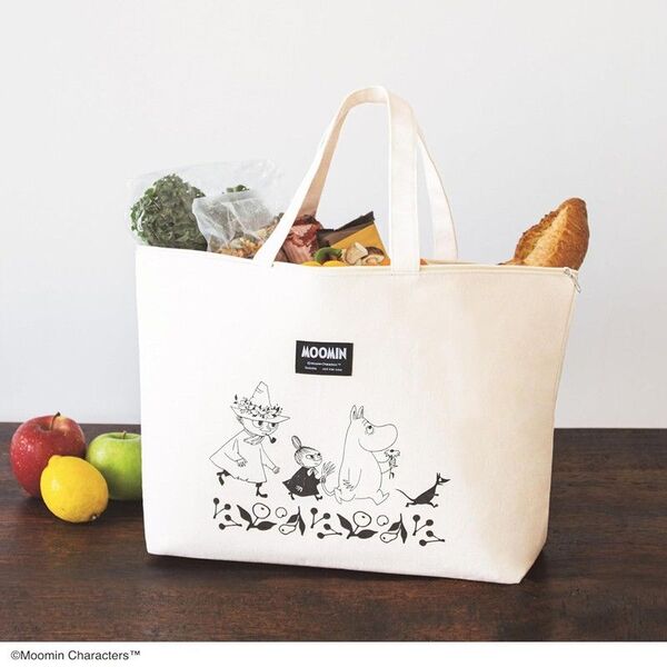 【新品雑誌付録】 MOOMIN A3サイズも入る 超BIGキャンバスバッグ