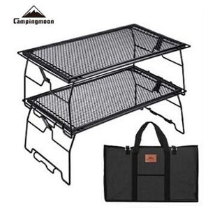 CAMPING MOON キャンピングムーン 焚火メッシュテーブル アイアンフィールドラック スタッキングラックT-238-2T