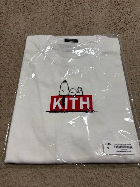 海外正規 新品未使用未開封 KITH FOR PEANUTS DOGHOUSE TEE WHITE キス スヌーピー ピーナッツ