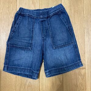 ユニクロ デニム 110 ハーフパンツ
