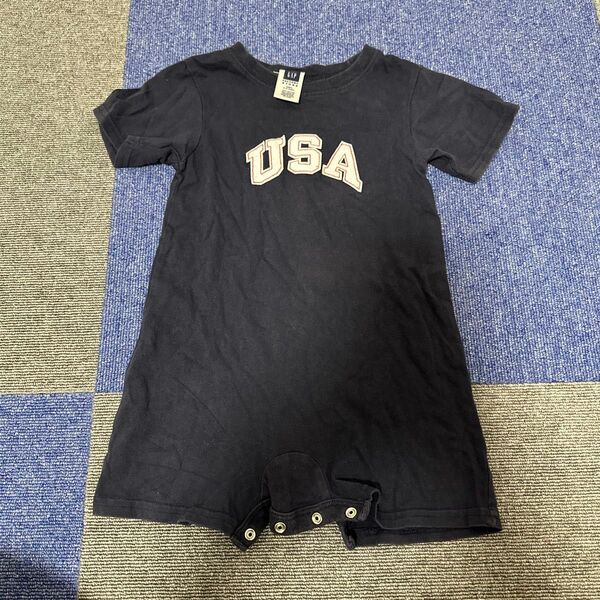 GAP ロンパース USA ネイビー 80