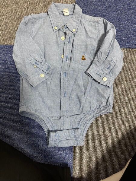 GAP ロンパース 6-12month ブルー