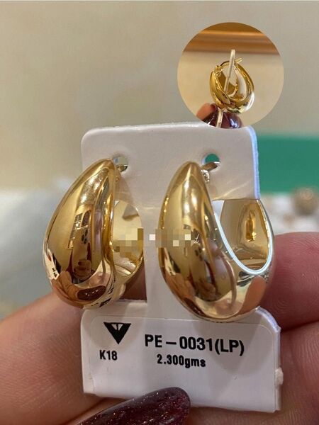 K18YG イヤリング アクセサリー ピアス イエローゴールド ゴールドカラー