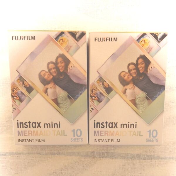 チェキフィルム instax mini インスタックスミニ マーメイドテイル 10枚入 2個 合計20枚