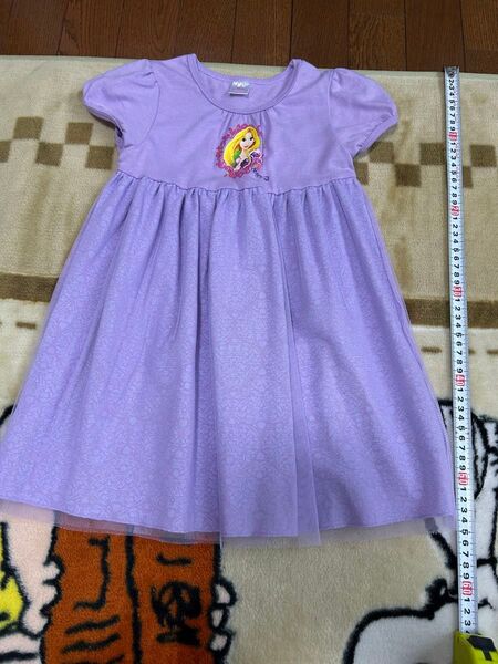 ラプンツェル ワンピース パープル 110cm