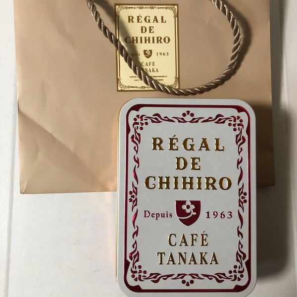カフェタナカのクッキー缶(空き缶) REGAL DE CHIHIRO
