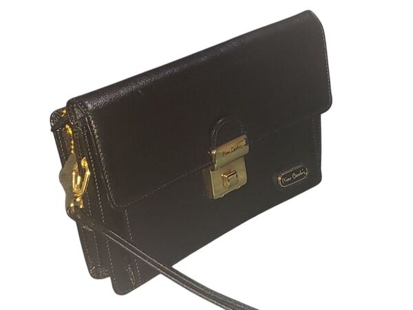 ピエールカルダン pierre cardin クラッチバッグ セカンドバッグ メンズ カード入れ パスケース ブラウン レザー