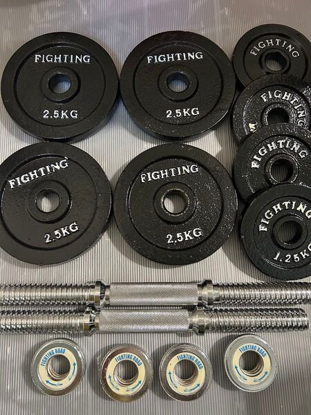 Fighting Road ファイティングロード10kg×2のダンベルプレート20kgセット