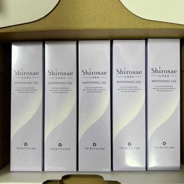 Shirosae しろさえ トリニティーライン ホワイトニングジェル 薬用美白ジェル50g 5本セット