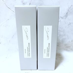 【2本セット】SHIKARI シカリ ブライトニングウォッシュ スムースバブル 100g 薬用 洗顔 パック 泡洗顔 炭酸 濃密泡