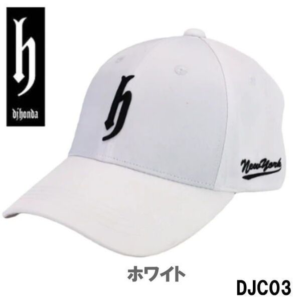 ホワイト djhonda 撥水ポリキャップ DJC03 djホンダ ディージェイ 帽子